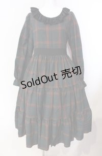 marcHenTica / タータンチェックワンピース  グリーン O-25-08-11-029-LO-OP-IG-OS