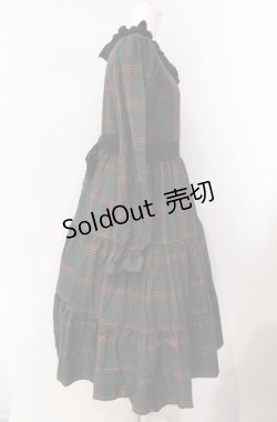 画像2: marcHenTica / タータンチェックワンピース  グリーン O-25-08-11-029-LO-OP-IG-OS