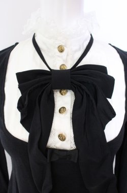 画像2: Angelic Pretty / エレガントリボンカットソー  クロ×シロ O-25-08-11-030-AP-TO-OW-OS