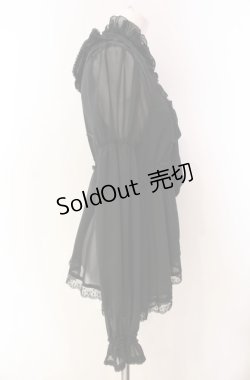 画像3: ALICE and the PIRATES / シフォンベビードールブラウス  クロ O-25-08-11-032-PA-BL-OW-OS