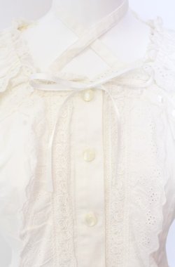 画像2: BABY,THE STARS SHINE BRIGHT / 後ろシャーリングブラウス（半袖）  シロ O-25-08-11-034-BA-BL-IG-OS