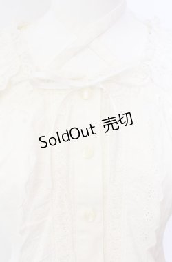 画像2: BABY,THE STARS SHINE BRIGHT / 後ろシャーリングブラウス（半袖）  シロ O-25-08-11-034-BA-BL-IG-OS