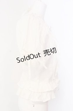 画像3: BABY,THE STARS SHINE BRIGHT / 後ろシャーリングブラウス（半袖）  シロ O-25-08-11-034-BA-BL-IG-OS