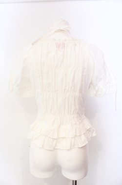 画像4: BABY,THE STARS SHINE BRIGHT / 後ろシャーリングブラウス（半袖）  シロ O-25-08-11-034-BA-BL-IG-OS