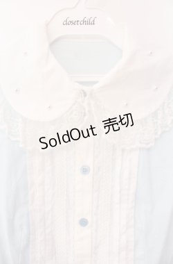 画像2: Angelic Pretty / Teatime切替ブラウス  サックス O-25-08-11-037-AP-BL-OW-OS