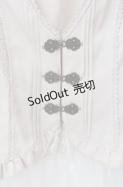 画像2: axes femme / チュールフリルベスト M 生成り O-25-08-11-039-AX-TO-IG-OS