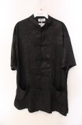 DASHAYU / チャイナボタンブラウス  ブラック O-25-08-11-042-PU-BL-IG-OS