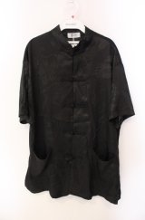 DASHAYU / チャイナボタンブラウス  ブラック O-25-08-11-042-PU-BL-IG-OS