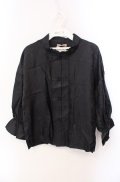 Amavel / Paisley Chinoisマオカラーブラウス  クロ O-25-08-11-044-CA-BL-IG-OS