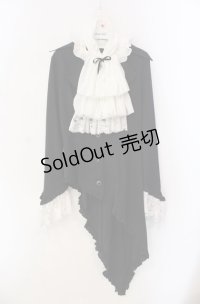 MARBLE / タイ付きジャケットブラウス  ホワイト×ブラック O-25-08-11-047-GO-BL-IG-OS