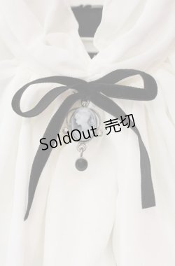 画像2: MARBLE / タイ付きジャケットブラウス  ホワイト×ブラック O-25-08-11-047-GO-BL-IG-OS