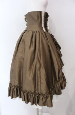 画像3: ATELIER PIERROT / バッスルコルセットスカート  ブラウン O-25-08-11-004-EL-SK-IG-OS