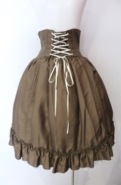 画像4: ATELIER PIERROT / バッスルコルセットスカート  ブラウン O-25-08-11-004-EL-SK-IG-OS
