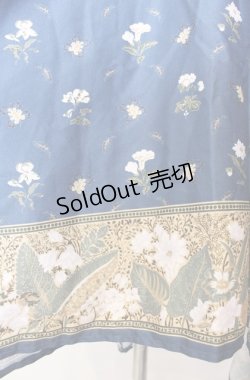 画像2: axes femme / Mulhouse Collection フラワーパネル柄イレヘムワンピース  ネイビー O-25-08-11-052-AX-OP-IG-OS