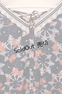 画像2: axes femme / ミュシャ/ガウンワンピース  ネイビー O-25-08-11-053-AX-OP-IG-OS