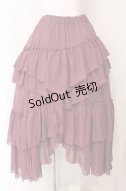 画像1: Sheglit / "Empress"ロングフリルスカート M アンティークローズ O-25-08-11-005-EL-SK-IG-OS