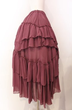 画像2: Sheglit / "Empress"ロングフリルスカート M アンティークローズ O-25-08-11-005-EL-SK-IG-OS