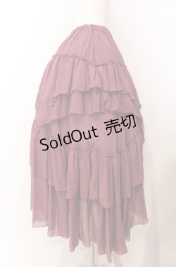 画像2: Sheglit / "Empress"ロングフリルスカート M アンティークローズ O-25-08-11-005-EL-SK-IG-OS
