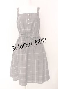 axes femme / チェック柄ワンピース/2022年福袋  グレー O-25-08-11-058-AX-OP-IG-OS