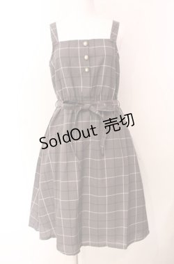画像1: axes femme / チェック柄ワンピース/2022年福袋  グレー O-25-08-11-058-AX-OP-IG-OS