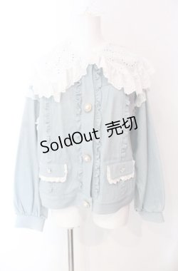 画像1: Swankiss / SX cotton denim Gジャン F ライトインディゴ O-25-08-11-068-CA-JA-IG-OS