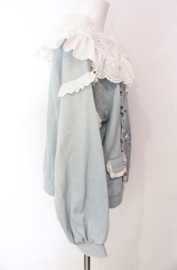画像3: Swankiss / SX cotton denim Gジャン F ライトインディゴ O-25-08-11-068-CA-JA-IG-OS