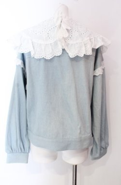 画像4: Swankiss / SX cotton denim Gジャン F ライトインディゴ O-25-08-11-068-CA-JA-IG-OS