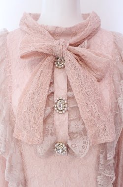 画像2: Swankiss / ボウタイレースワンピース  ピンク O-25-08-11-069-CA-OP-IG-OS