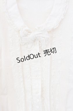 画像2: PINK HOUSE / 透かしレースタックブラウス  生成り O-25-08-11-074-LO-BL-IG-ZI