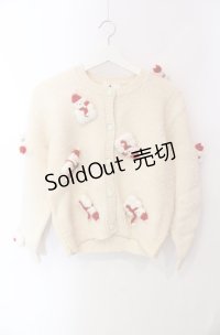 PINK HOUSE / ゆきだるまモチーフカーディガン  生成り O-25-08-11-076-LO-TO-IG-OS
