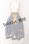 Amavel / お月見うさぎの和風スカート  ネイビー O-25-08-11-008-CA-SK-IG-OS