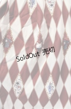 画像2: axes femme kawaii / ダイヤ柄ジャンスカ  ワイン O-25-08-11-014-AX-OP-IG-OS