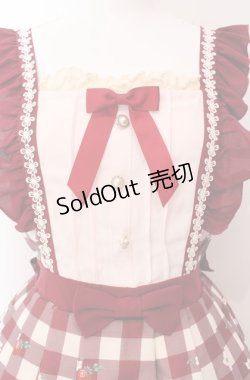 画像2: axes femme kawaii / ベリーズピクニックジャンパースカート  アカ O-25-08-11-015-AX-OP-IG-OS