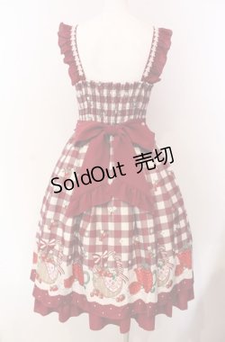 画像5: axes femme kawaii / ベリーズピクニックジャンパースカート  アカ O-25-08-11-015-AX-OP-IG-OS