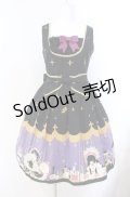ALICE and the PIRATES / Marionette in my closet room柄 ジャンパースカートI  ノワール O-25-08-11-017-PA-OP-OW-OS