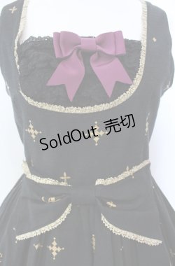 画像2: ALICE and the PIRATES / Marionette in my closet room柄 ジャンパースカートI  ノワール O-25-08-11-017-PA-OP-OW-OS