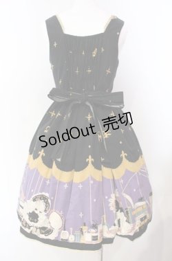 画像6: ALICE and the PIRATES / Marionette in my closet room柄 ジャンパースカートI  ノワール O-25-08-11-017-PA-OP-OW-OS