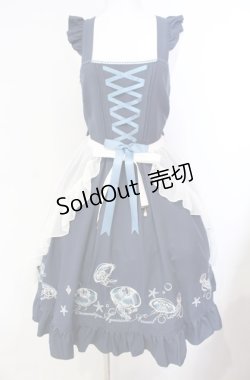 画像1: Amavel / Jerryfish Aquariumジャンパースカート  ブルー×ホワイト O-25-08-11-019-CA-OP-IG-OS