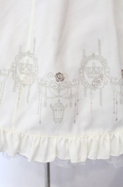 画像7: Ozz oneste / クラウンケージプリントリバーシブルボリュームスカート  ラベンダー×生成り O-25-08-11-002-OO-SK-IG-OS