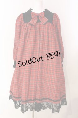 画像1: ATELIER PIERROT / アマービレドレス チェック  レッドチェック O-25-08-11-023-EL-OP-IG-OS