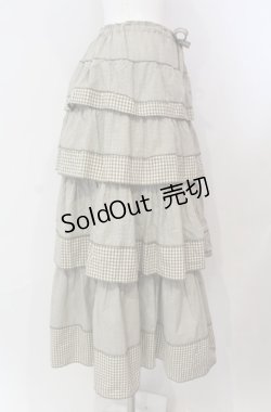 画像3: WONDERFUL WORLD / チェックティアードスカート  グリーン O-25-08-13-035-LO-SK-OW-OS