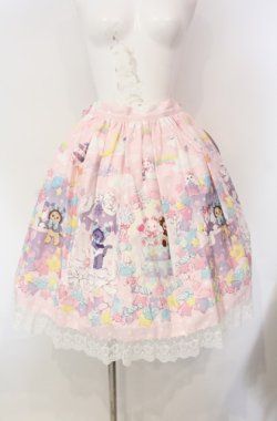 画像1: BABY,THE STARS SHINE BRIGHT / くみゃちゃんのKira Kira Sweets Halloween柄スカート  ピンク O-25-08-13-036-BA-SK-IG-OS