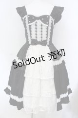 axes femme kawaii / ロマンスローズジャンスカ M クロ×シロ O-25-08-13-038-AX-OP-OW-OS