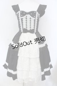 axes femme kawaii / ロマンスローズジャンスカ M クロ×シロ O-25-08-13-038-AX-OP-OW-OS