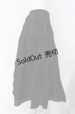 画像2: PINK HOUSE / サイドリボン刺繍スカート  クロ O-25-08-13-042-LO-SK-IG-OS