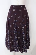 Jane Marple Dans Le Salon / Dance with rose gored skirt M パープル O-25-08-13-046-JM-SK-IG-OS