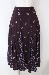 Jane Marple Dans Le Salon / Dance with rose gored skirt M パープル O-25-08-13-046-JM-SK-IG-OS