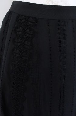 画像2: Jane Marple Dans Le Salon / Flower lace mix garden skirt M クロ O-25-08-13-047-JM-SK-IG-OS