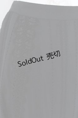 画像2: Jane Marple Dans Le Salon / Flower lace mix garden skirt M クロ O-25-08-13-047-JM-SK-IG-OS