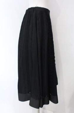 画像3: Jane Marple Dans Le Salon / Flower lace mix garden skirt M クロ O-25-08-13-047-JM-SK-IG-OS